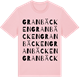 Pink Cotton t-shirt med Granbäcken ordlek t-shirt