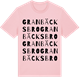 Pink Cotton t-shirt med Granbäcksbro ordlek t-shirt