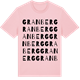 Pink Cotton t-shirt med Granberg ordlek t-shirt