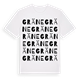 White t-shirt med Gräne ordlek t-shirt