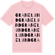 Pink Cotton t-shirt med Granelund ordlek t-shirt