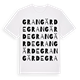White t-shirt med Grangärde ordlek t-shirt