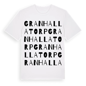 Granhallatorp ordlek t-shirt – ekologisk bomull t-shirt från Pinshirt