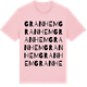 Pink Cotton t-shirt med Granhem ordlek t-shirt