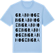 Blue Soul t-shirt med Granhogen ordlek t-shirt