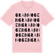 Pink Cotton t-shirt med Granhogen ordlek t-shirt