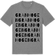 Mid Heather Gray t-shirt med Granhogen ordlek t-shirt
