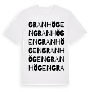 Granhögen ordlek t-shirt – ekologisk bomull t-shirt från Pinshirt