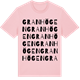 Pink Cotton t-shirt med Granhögen ordlek t-shirt