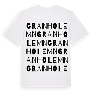 Granholemn ordlek t-shirt – ekologisk bomull t-shirt från Pinshirt