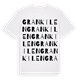 White t-shirt med Grankilen ordlek t-shirt
