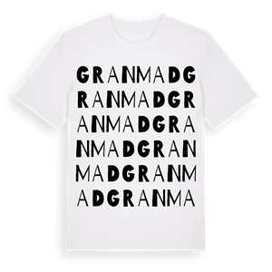 Granmad ordlek t-shirt – ekologisk bomull t-shirt från Pinshirt