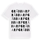 White t-shirt med Grännarp ordlek t-shirt