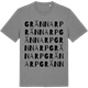 Mid Heather Gray t-shirt med Grännarp ordlek t-shirt