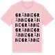 Pink Cotton t-shirt med Gränne ordlek t-shirt