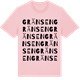 Pink Cotton t-shirt med Gränsen ordlek t-shirt