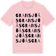 Pink Cotton t-shirt med Gransjöås ordlek t-shirt