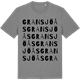 Mid Heather Gray t-shirt med Gransjöås ordlek t-shirt