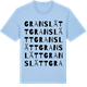 Blue Soul t-shirt med Granslätt ordlek t-shirt