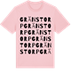 Pink Cotton t-shirt med Gränstorp ordlek t-shirt