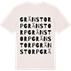 Vintage White t-shirt med Gränstorp ordlek t-shirt