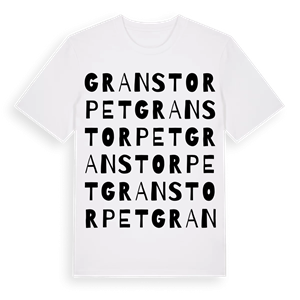 Granstorpet ordlek t-shirt – ekologisk bomull t-shirt från Pinshirt