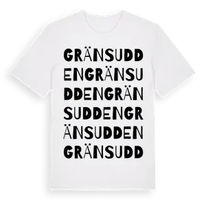 Gränsudden ordlek t-shirt – ekologisk bomull t-shirt från Pinshirt