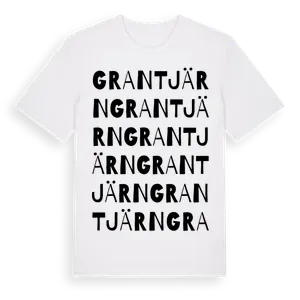 Grantjärn ordlek t-shirt – ekologisk bomull t-shirt från Pinshirt