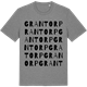Mid Heather Gray t-shirt med Grantorp ordlek t-shirt