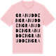 Pink Cotton t-shirt med Granudden ordlek t-shirt