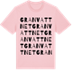 Pink Cotton t-shirt med Granvattnet ordlek t-shirt