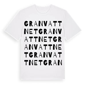 Granvattnet ordlek t-shirt – ekologisk bomull t-shirt från Pinshirt
