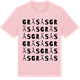 Pink Cotton t-shirt med Gräsås ordlek t-shirt