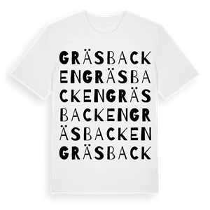Gräsbacken ordlek t-shirt – ekologisk bomull t-shirt från Pinshirt