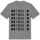 Mid Heather Gray t-shirt med Gräselid ordlek t-shirt