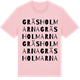 Pink Cotton t-shirt med Gräsholmarna ordlek t-shirt