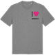 Mid Heather Gray t-shirt med Jag älskar Gräshult t-shirt litet tryck