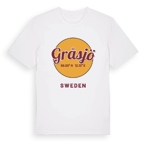 Gråsjö cirkel t-shirt – ekologisk bomull t-shirt från PinShirt