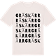 Vintage White t-shirt med Gräskärr ordlek t-shirt