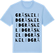 Blue Soul t-shirt med Gräskelid ordlek t-shirt