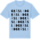 Blue Soul t-shirt med Gräslid ordlek t-shirt