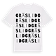 Gräslid ordlek t-shirt