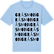 Blue Soul t-shirt med Gråsmon ordlek t-shirt