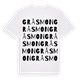 Gråsmon ordlek t-shirt