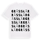 White t-shirt med Grässkär ordlek t-shirt