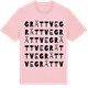 Pink Cotton t-shirt med Grättve ordlek t-shirt