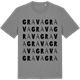 Mid Heather Gray t-shirt med Grava ordlek t-shirt