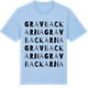 Blue Soul t-shirt med Gravbackarna ordlek t-shirt