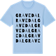 Blue Soul t-shirt med Gravedal ordlek t-shirt