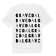 Gravedal ordlek t-shirt